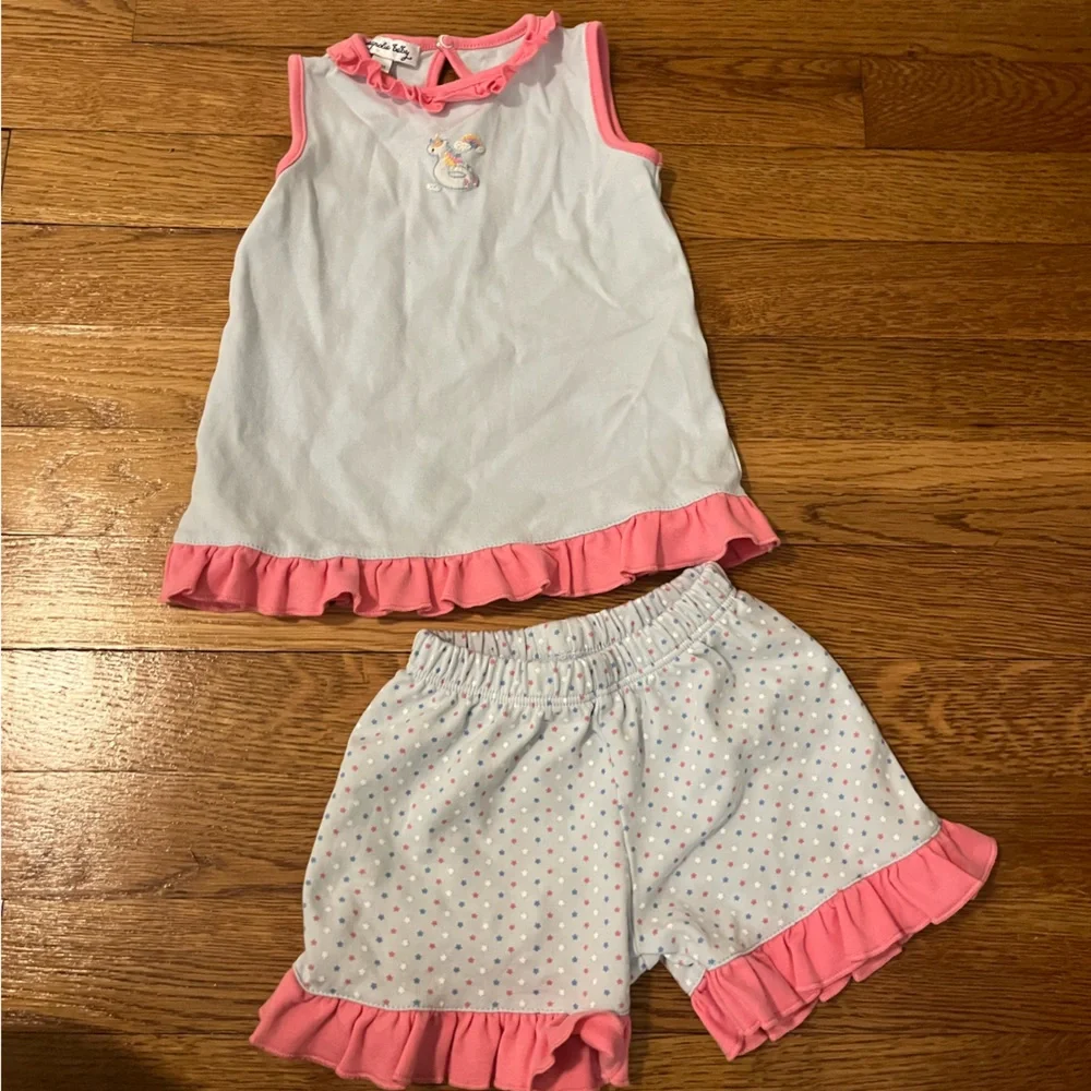 Tiny unicorn and stars set
